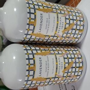 Beekman 1802 Happyplace LAVENDER goat milk Hand and Body wash 12.5 oz 2 pack